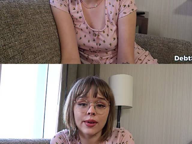 Shy babe Elle Loveland sucks a large dick and rides in POV