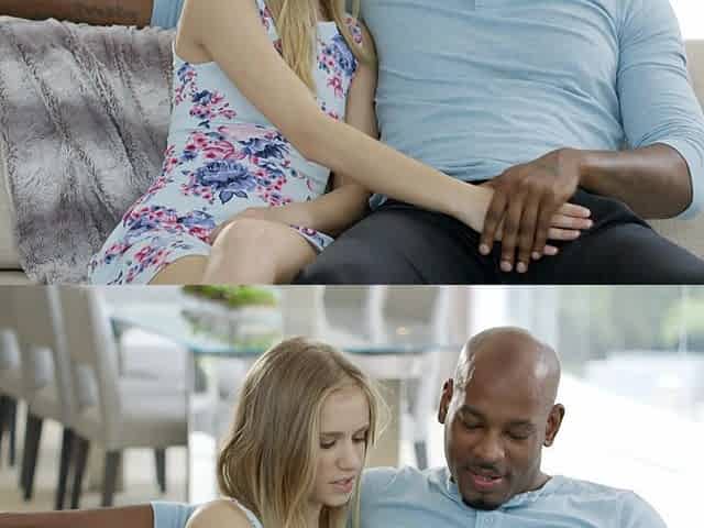 Skinny blondie Rachel James gets fucked by Flash Brown