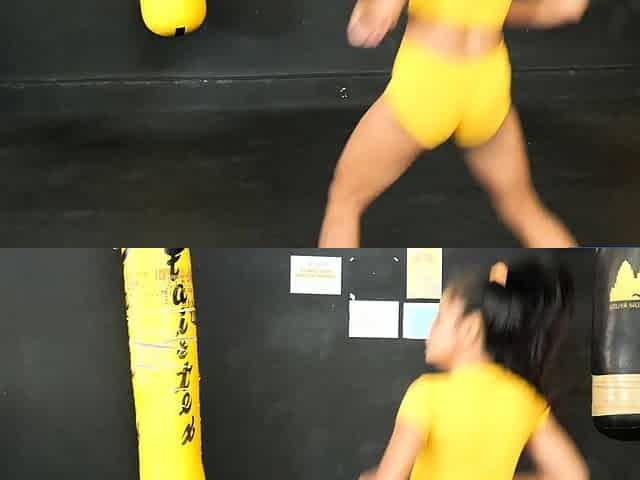 Muay Thai girlfriend fuck after training