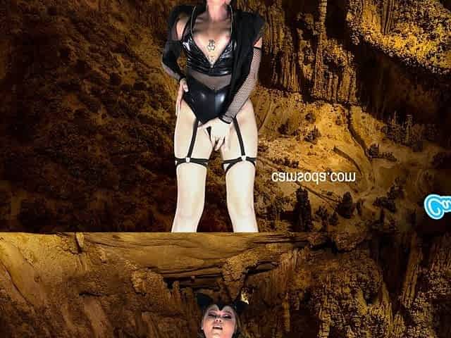 Camsoda Bat costume slut goes solo