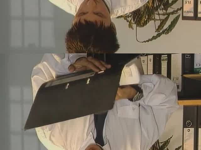 In the office, the secretary bows over and the boss falls for it.