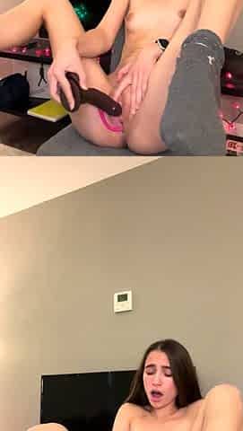 Hot amateur webcam teen masturbates for their fans