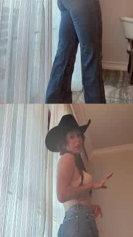 Sexy Cowgirl Gives You a JOI
