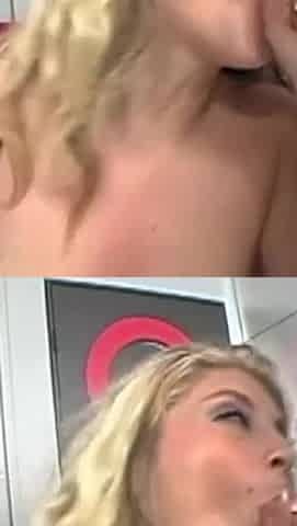 This Bitch Named Bailey and Her Big Beautiful Tits Enjoyed Giving These Guys a Blowjob