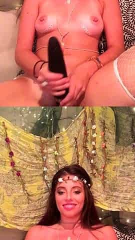 Girls Out West Amateur double toy masturbation