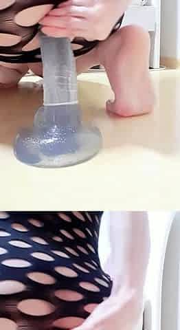 Spreading for hard anal close up