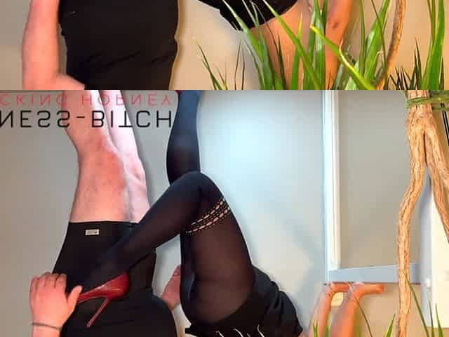 curvy office secretary with lengthy nylon legs n high heels screwed in immodest hose - business-wench