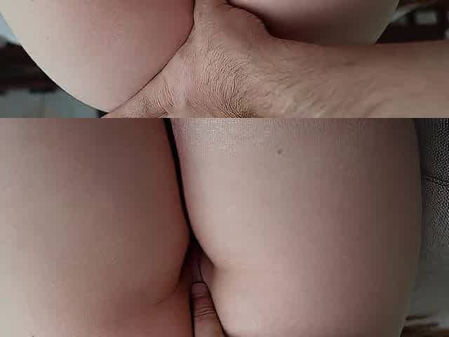 ANAL. Distracted stepsister from the game and screwed her taut butt.