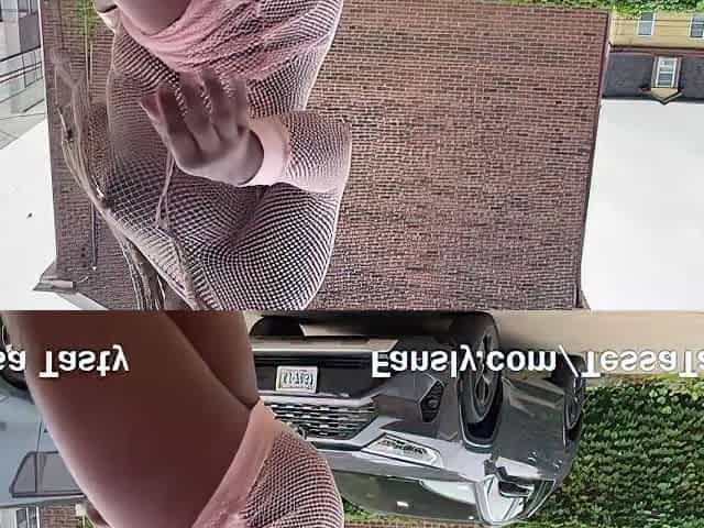Tessa Tasty Squirts In The Middle Of The Street