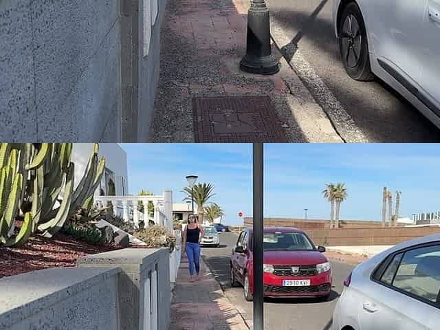 Girl Wets Her Jeans on the Street