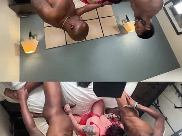 SAVANNA STAR GETTING CRACKED BY 2 EBONY SCHLONGS
