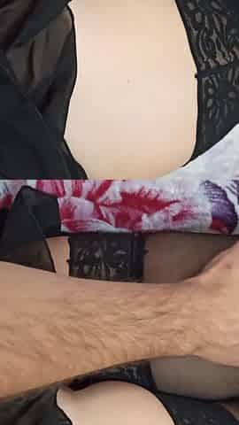 Guy fingering lady's sweet pussy and asshole