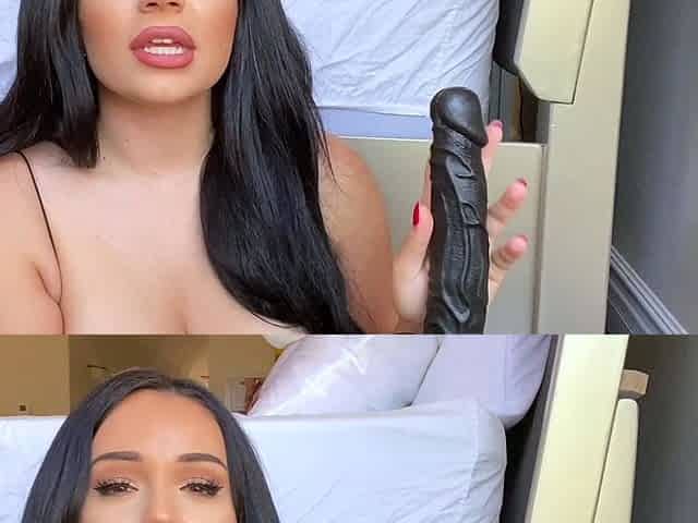 Amateur brunette chick toying her ass and pussy on webcam