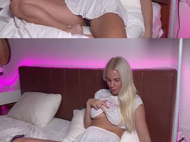 Verified Amateurs - Pov: The Blonde Is Watching Tv And Masturbating. Look At How Girls