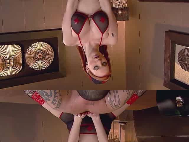 Nurse Tarra Needs Her Butthole Injected With Cock - Redhead in fishnets in anal action