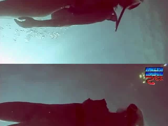 Nude girl underwater erotic video