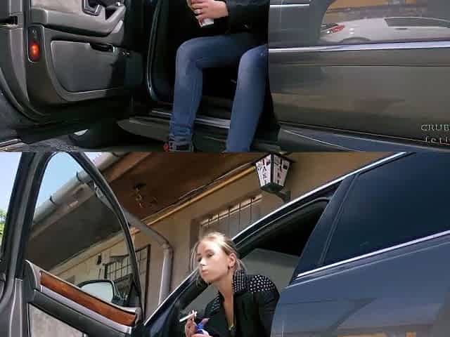 Minnie Manga Smoking In The Car And Spitting
