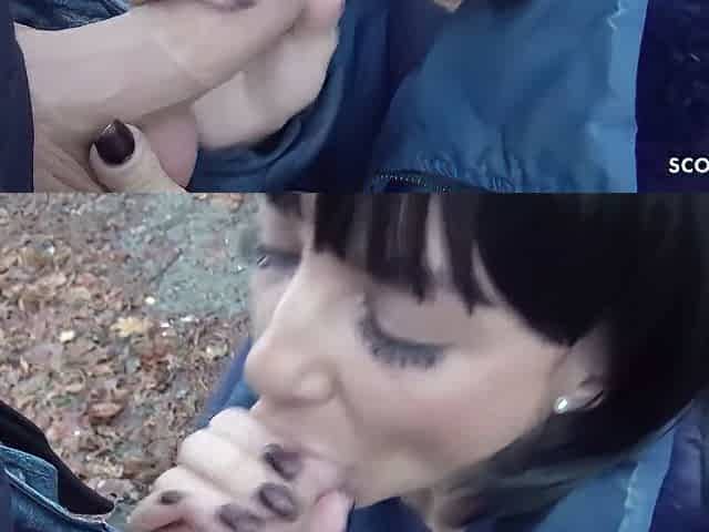 Tiny German Teen 18+ Lullu Gun Real Outdoor Sex With Stranger