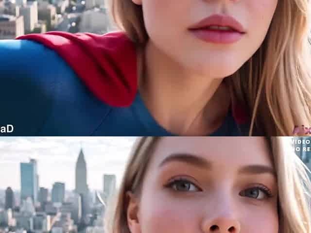 Supergirl - My wang is like kryptonite to her, this babe can't resist it (AI Generated)