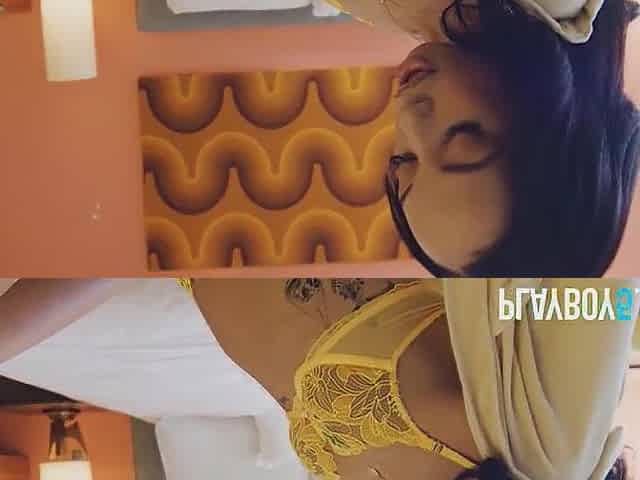 Small ebony teen model Alexis Tae posing solo for Playboy