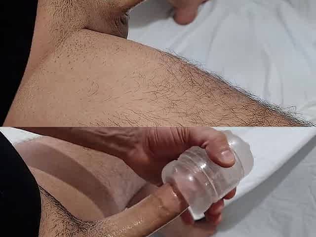Solo dong jerking off with the Mia Quickshot