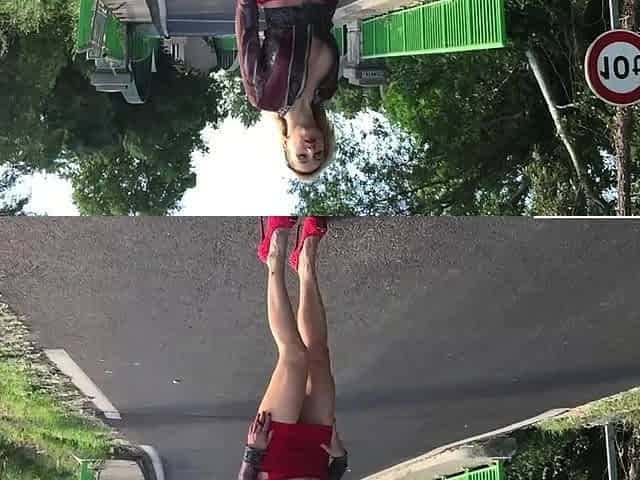 Blonde gives boyfriend a handjob on POV
