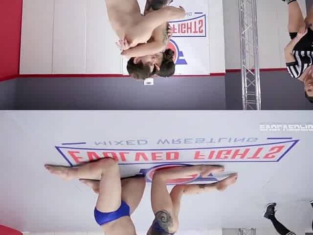 Hot Vanessa Vega Mixed Exposed Wrestling Fight and Banging from Chap Rick