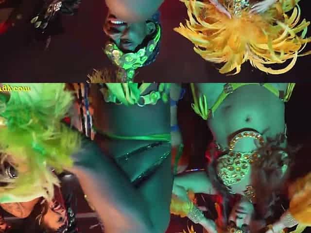 Black Samba Dancer Squirting At The Party Orgy