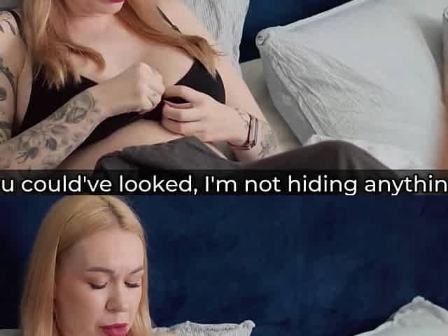 Blonde Busty Stepmother Shares Bed With Stepson