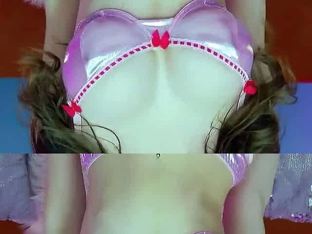 Busty curly brunette with big boobs fucks on couch