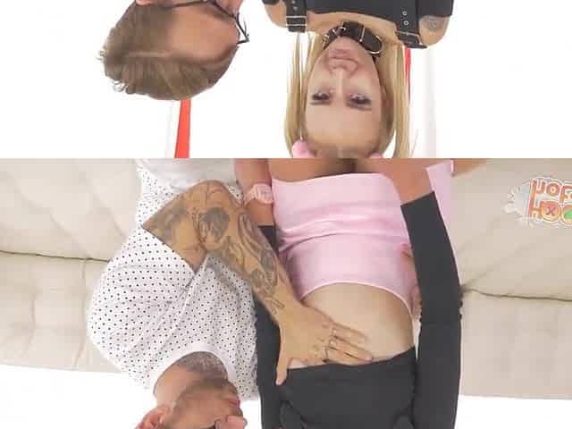 Little Golden-haired Bimbo Gets Her Holes Stretched