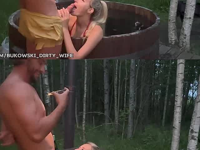 Pair having sex nearly caught! Risky outdoor sex