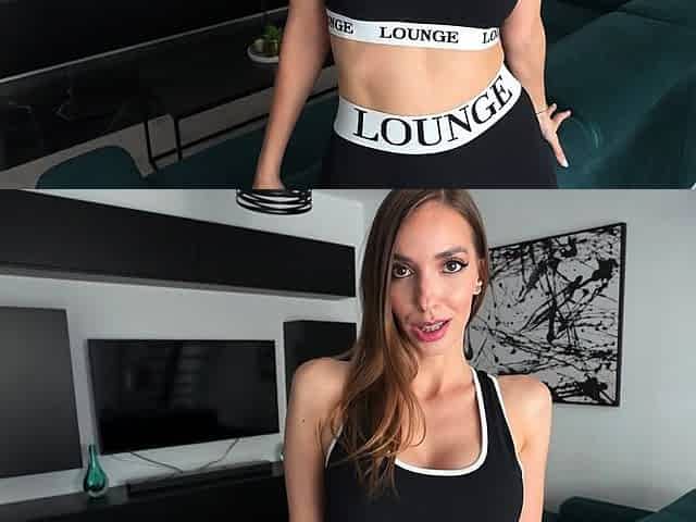 SweetBunny POV Blowjob and Receives Cum On Leggings