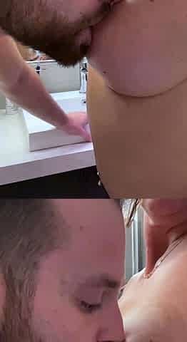 Bald dude fingers licks and toys her amateur girlfriend