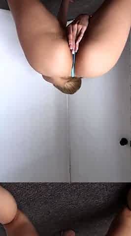 Blonde emo amateur solo masturbation