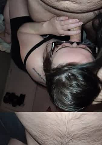 Sexy wife surprises me with late night blow job