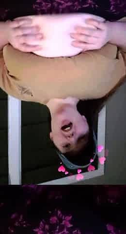 Amateur striptease and Solo masturbation