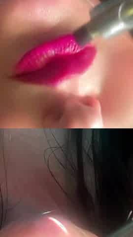 Smoking Hot Pink Seductive Lips & Slow Motion Vapor Bliss