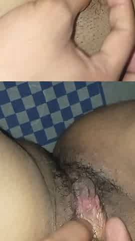 Playing with Pussy and Hindi Talk with Girlfriend