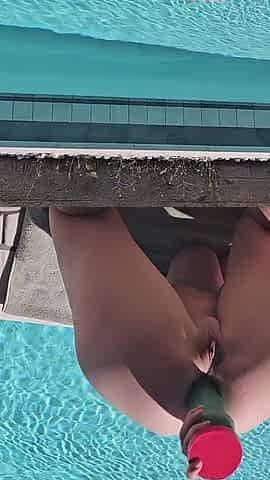 Anal Play by the Pool