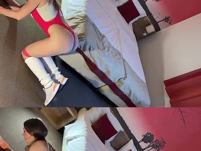 Sexy hot and lewd gym hotty seduces photographer in advance of taking his cum from the large jock and balls