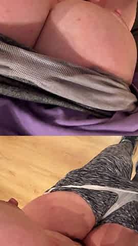 Christmas Jog Makes My Hairy Pussy Drip with Cream