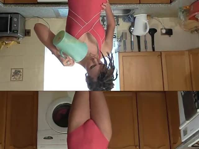 Eggs in her swimsuit, strange but hot!