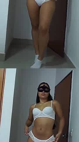 Perfect Body Latina in White Lingerie Gets Pounded by a Big Cock