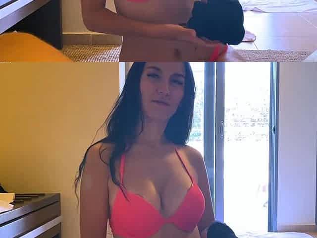slobbery blowjob by the pool