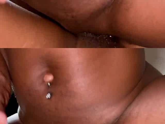 Black tribbing juicy cunt grinding