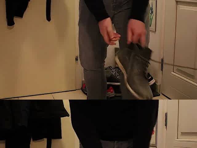 Hunk Desperation & Wetting - Please let me use the Shitter!!!