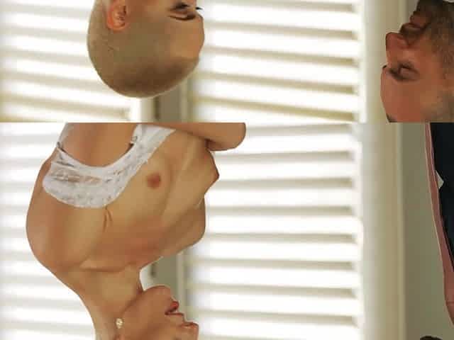 Short-haired Sidra Sage seduced her boyfriend Stirling Cooper to make love