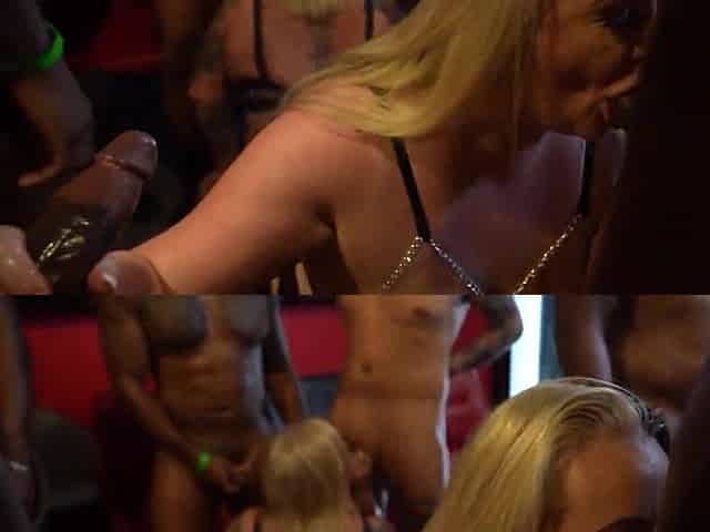 A GROUP OF SLUTTY WHITE mother I'd like to fuck BITCHES GIVE IT UP TO A ROOM FULL OF BBC
