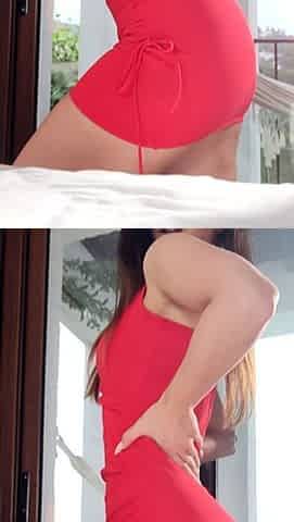Small titted teen from EU masturbating